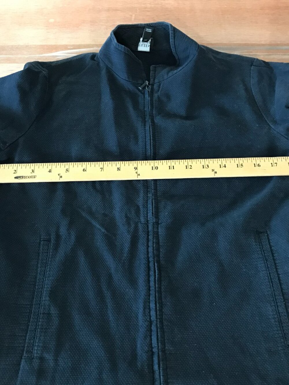 Eileen Fisher Windbreaker Jacket Women S Black Full Zip Pocket Long Sleeve 19235 - Picture 6 of 11